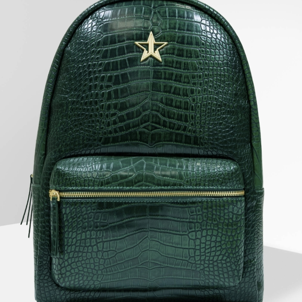 Jeffree Star Cosemtics Green Crocodile Backpack